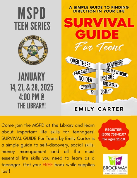 Miami Shores Florida - Library MSPD Teen Series